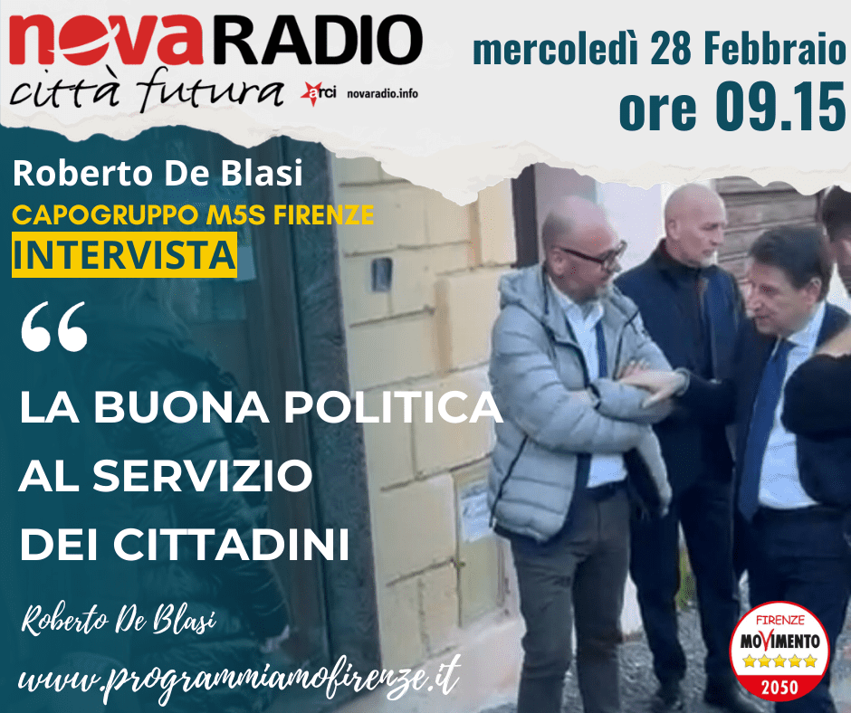 INTERVISTA A ROBERTO DE BLASI Capogruppo M5S 