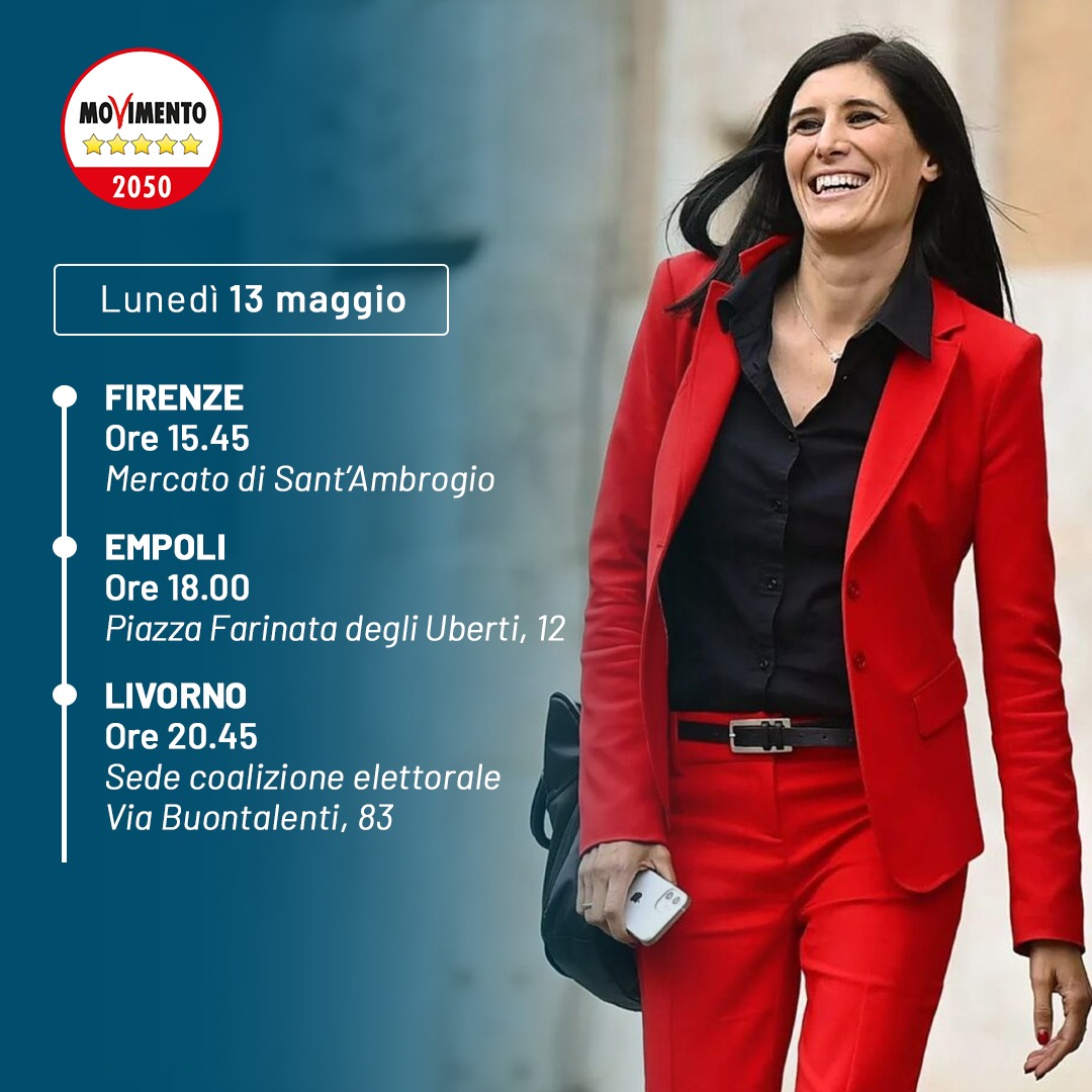 Roberto De Blasi capogruppo M5S: domani 13 Maggio Chiara Appendino a #Firenze 